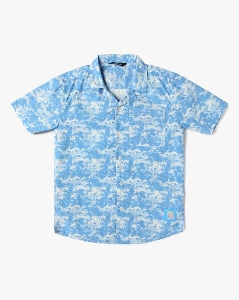 Yousta Kids - Boys Tie & Dye Print Relaxed Fit Shirt