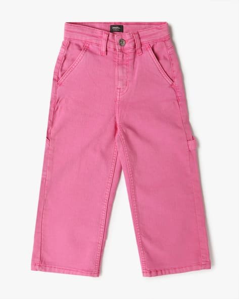 Yousta Kids - Girls Lightly Washed Relaxed Jeans