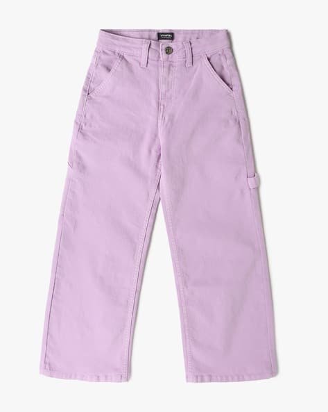 Yousta Kids - Girls Lightly Washed Relaxed Jeans