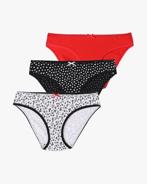 Yousta - Pack of 3 Printed Bikini Briefs