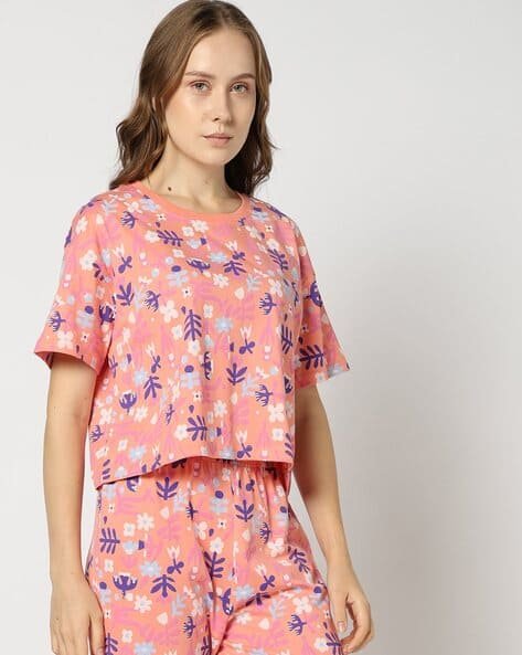 Yousta - Women Floral Print Regular Fit Top