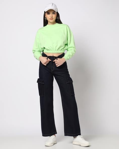 Yousta - Women Relaxed Fit Cargo Jeans