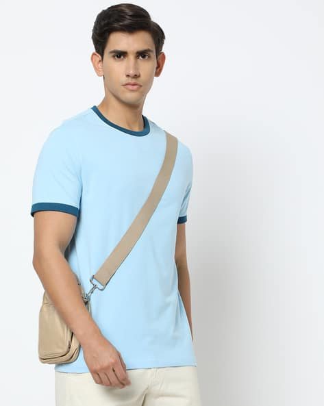 Yousta - Men Regular Fit Crew-Neck T-Shirt