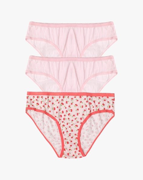 Yousta - Women Pack of 3 Printed Bikini Briefs