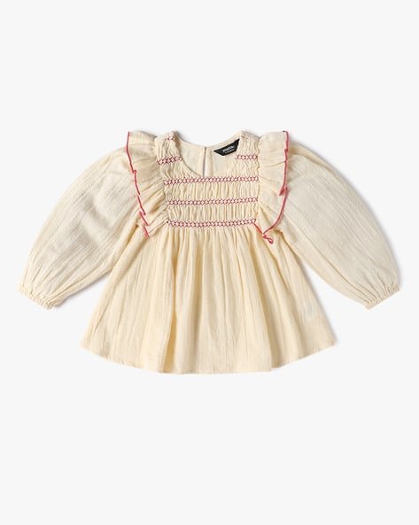 Yousta Kids - Girls Flared Top with Smocking