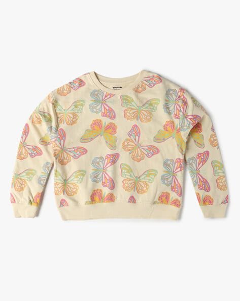 Yousta Kids - Girls Printed Regular Fit Sweatshirt
