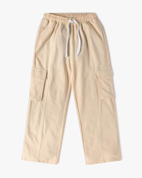 Yousta Kids - Girls Relaxed Fit Wide-Leg Cargo Track Pants
