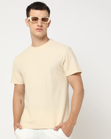 Yousta - Men Regular Fit Crew-Neck T-Shirt