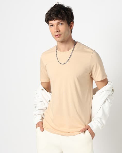 Yousta - Men Regular Fit Crew-Neck T-Shirt