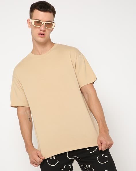 Yousta - Men Relaxed Fit Crew-Neck T-Shirt