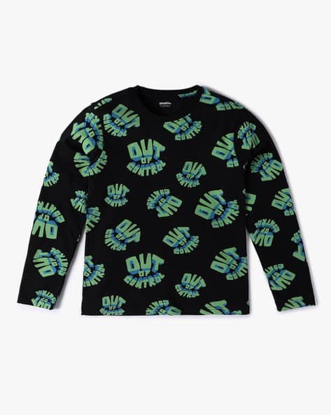 Yousta Kids - Boys Core Typographic Print Relaxed Fit Round-Neck T-Shirt