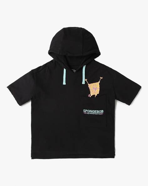 Yousta Kids - Boys Spongebob Square Pants Print Hooded T-Shirt