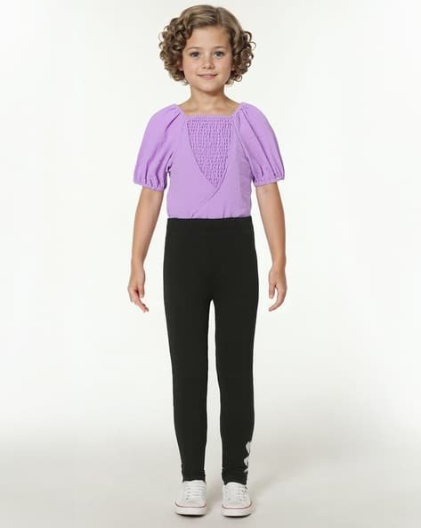 Yousta Kids - Girls Leggings with Elasticated Waist