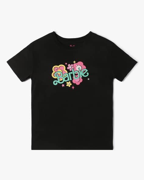 Yousta Kids - Girls Printed Relaxed Fit Round-Neck T-Shirt