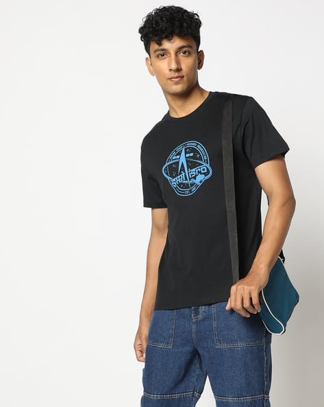 Yousta - Men Printed Crew-Neck T-Shirt