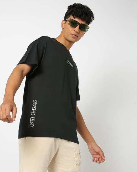 Yousta - Men Printed Relaxed Fit Crew-Neck T-Shirt
