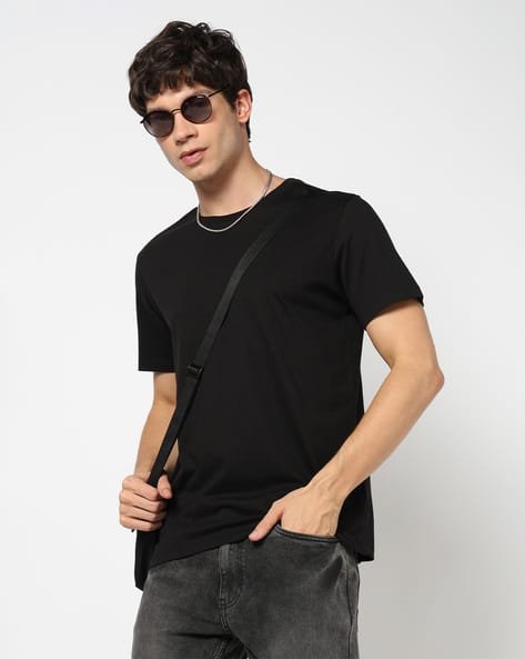 Yousta - Men Regular Fit Crew-Neck T-Shirt