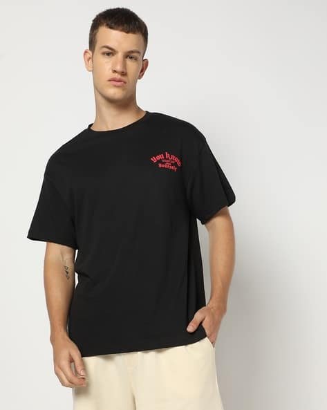 Yousta - Men Relaxed Fit Crew-Neck T-Shirt
