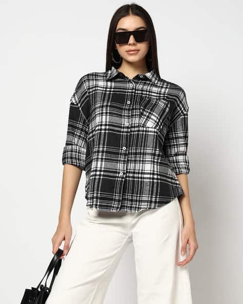Yousta - Women Checked Regular Fit Shirt