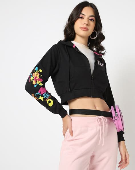 Yousta - Women Graphic Print Regular Fit Hoodie