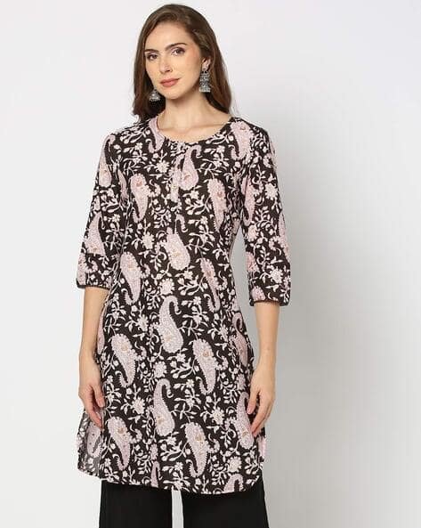 Yousta - Women Paisley Print Straight Kurta