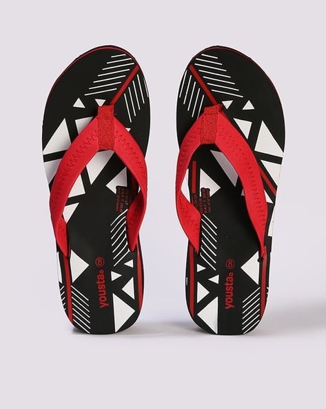 Yousta - Women Printed Thong-Strap Flip-Flops