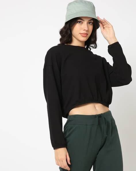 Yousta - Women Regular Fit Crew-Neck Sweatshirt