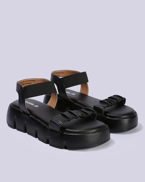 Yousta - Women Ruched Strap Platform Sandals