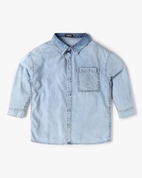 Yousta Kids - Boys Denim Shirt with Patch Pocket