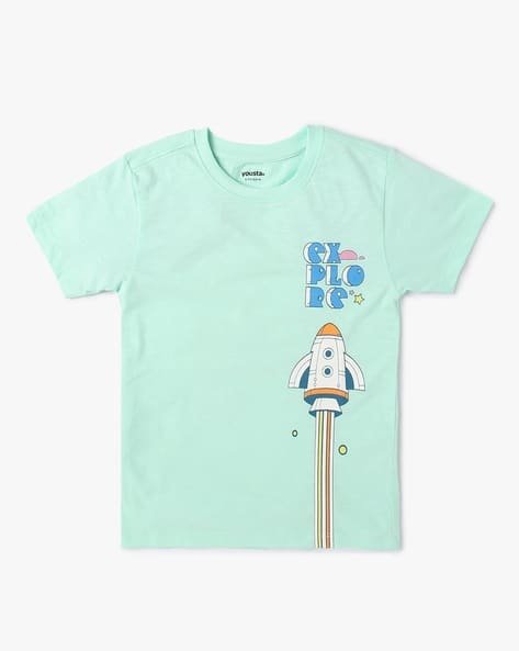Yousta Kids - Boys Graphic Print Crew-Neck T-Shirt
