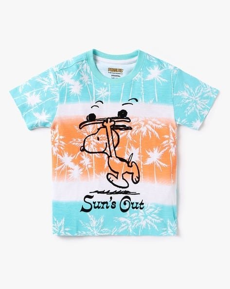 Yousta Kids - Boys Graphic Print Crew-Neck T-Shirt