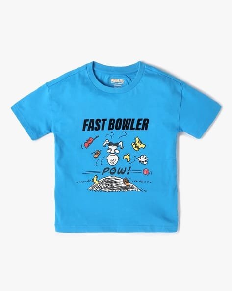 Yousta Kids - Boys Graphic Print Relaxed Fit Crew-Neck T-Shirt