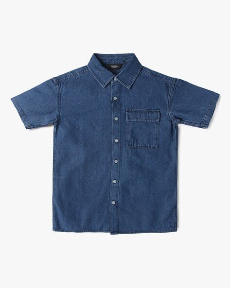 Yousta Kids - Boys Graphic Print Relaxed Fit Shirt