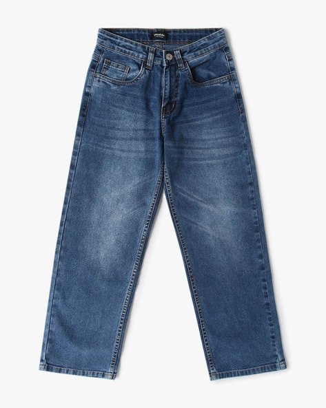 Yousta Kids - Boys Lightly Washed Regular Fit Jeans