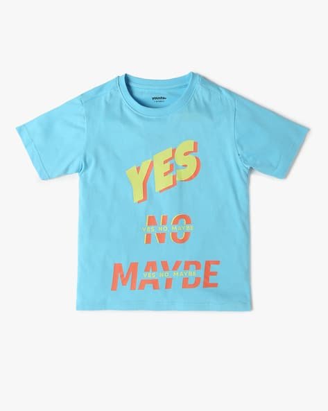 Yousta Kids - Boys Printed Regular Fit Round-Neck T-Shirt