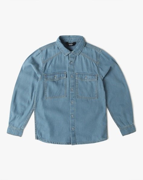 Yousta Kids - Boys Regular Fit Denim Shirt