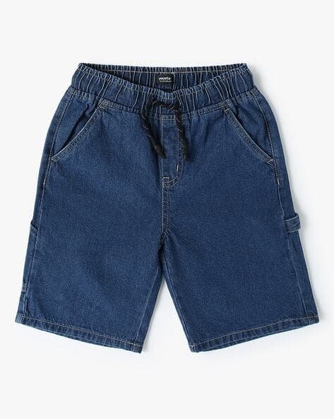 Yousta Kids - Boys Relaxed Fit Denim Shorts