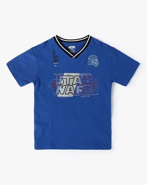 Yousta Kids - Boys Star Wars Regular Fit V-Neck T-Shirt