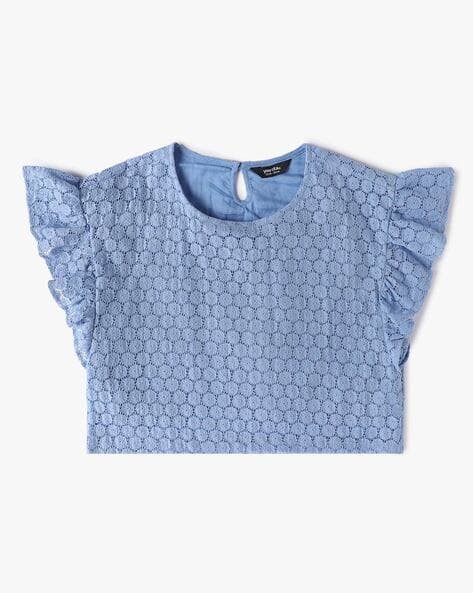Yousta Kids - Girls Lace Round-Neck Top