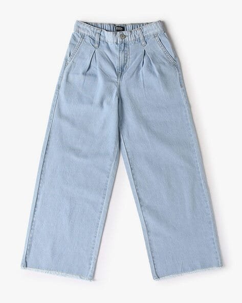 Yousta Kids - Girls Lightly Washed Relaxed Jeans