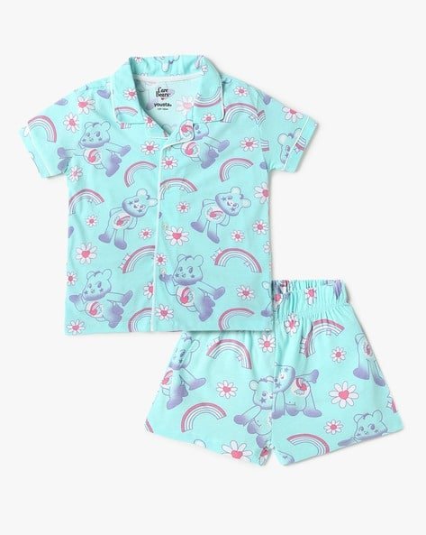Yousta Kids - Girls Printed Sleepwear Set