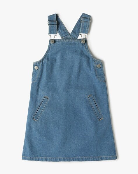 Yousta Kids - Girls Regular Fit Dungaree Dress