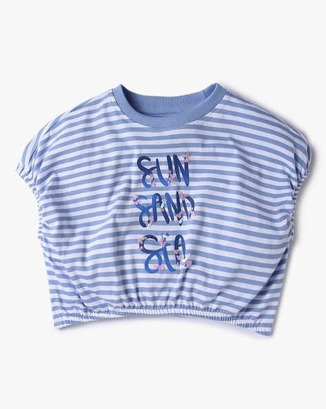 Yousta Kids - Girls Typographic Print T-Shirt