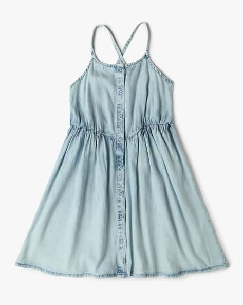 Yousta Kids - Girls Washed Fit & Flare Dress