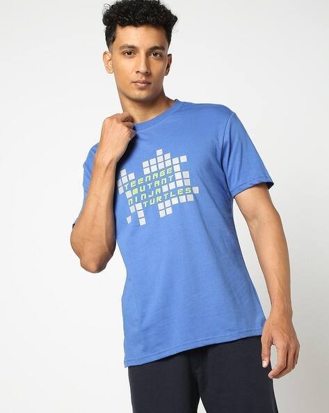 Yousta - Men Ninja Turtles Print Regular Fit Crew-Neck T-Shirt