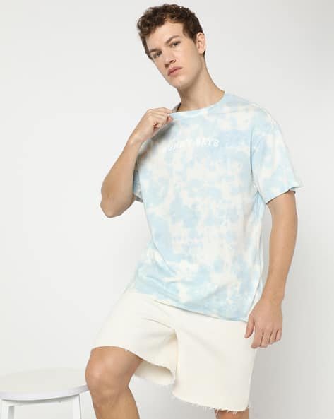Yousta - Men Printed Oversized Crew-Neck T-Shirt