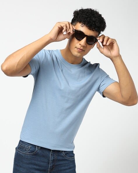 Yousta - Men Regular Fit Crew-Neck T-Shirt