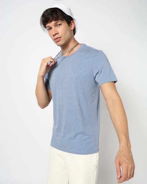 Yousta - Men Regular Fit Crew-Neck T-Shirt