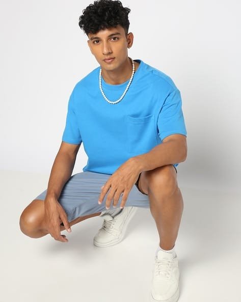 Yousta - Men Relaxed Fit Crew-Neck T-Shirt