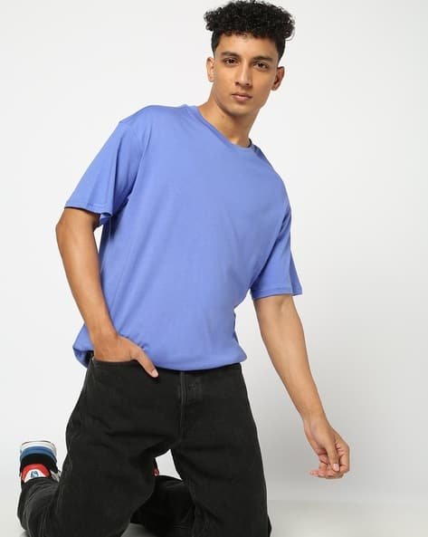 Yousta - Men Relaxed Fit Crew-Neck T-Shirt